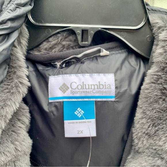 NWT Columbia Women’s Autumn Park Down Mid Jacket w Hood Black Sz 2X Omni-Heat - Picture 11 of 16